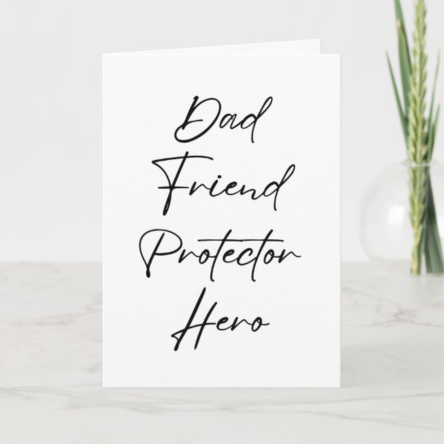 Dad Friend Protector Hero Card (Front)