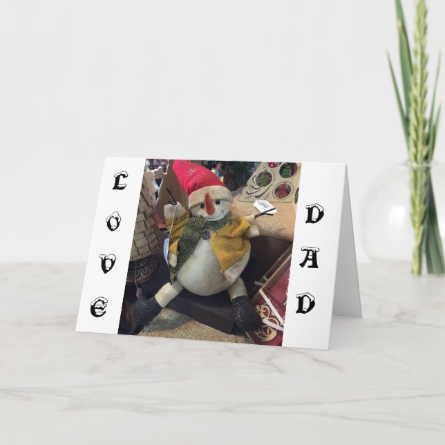 DAD=FROM YOUR FAVORITE KIDS AT CHRISTMAS HOLIDAY CARD (Front)