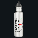 Dad Fuel Funny Father's Day Birthday Personalised 710 Ml Water Bottle<br><div class="desc">Dad Fuel Funny Father's Day Birthday Personalised Name Stainless Steel Water Bottle features "Dad Fuel" in modern black script with a fuel indicator. Personalised with your name by editing the text in the text box provided. Perfect gift for Father's Day, Christmas, birthday and much more. Created by ©Evco Studio www.zazzle.com/store/evcostudio...</div>