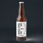 Dad Fuel Funny Father's Day Birthday Personalised Beer Bottle Label<br><div class="desc">Dad Fuel Funny Father's Day Birthday Personalised Name Beer Bottle Labels features "Dad Fuel" in modern black script with a fuel indicator. Personalised with your name by editing the text in the text box provided. Perfect gift for Father's Day,  Christmas,  birthday and much more. Created by ©Evco Studio www.zazzle.com/store/evcostudio</div>