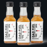 Dad Fuel Funny Father's Day Birthday Personalised Liquor Bottle Label<br><div class="desc">Dad Fuel Funny Father's Day Birthday Personalised Name Beer & Liquor Bottle Labels features "Dad Fuel" in modern black script with a fuel indicator. Personalised with your name by editing the text in the text box provided. Perfect gift for Father's Day, Christmas, birthday and much more. Created by ©Evco Studio...</div>