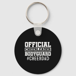 Dad Funny Papa Official Cheerleader Bodyguard Key Ring