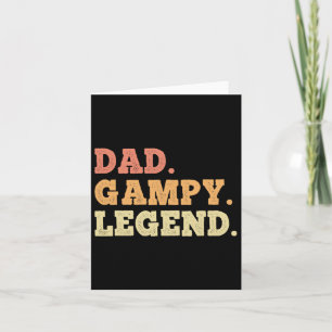 Dad Gampy Legend Retro Vintage Funny Legendary  Card