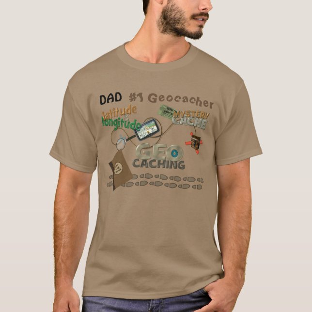 Dad Geocache Fever T-Shirt (Front)