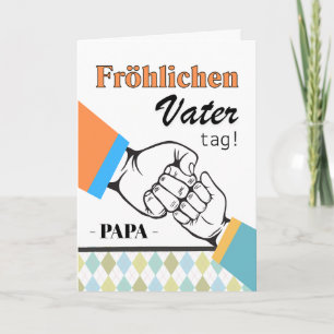 Dad German Father’s Day Fist Bump Card