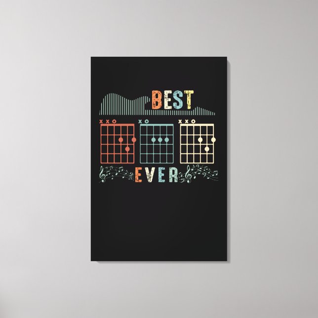 Dad Gift | Best Dad Ever Gift Idea Canvas Print (Front)