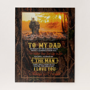 Dad Gifts Letter To My Dad The Man I Love You Jigsaw Puzzle