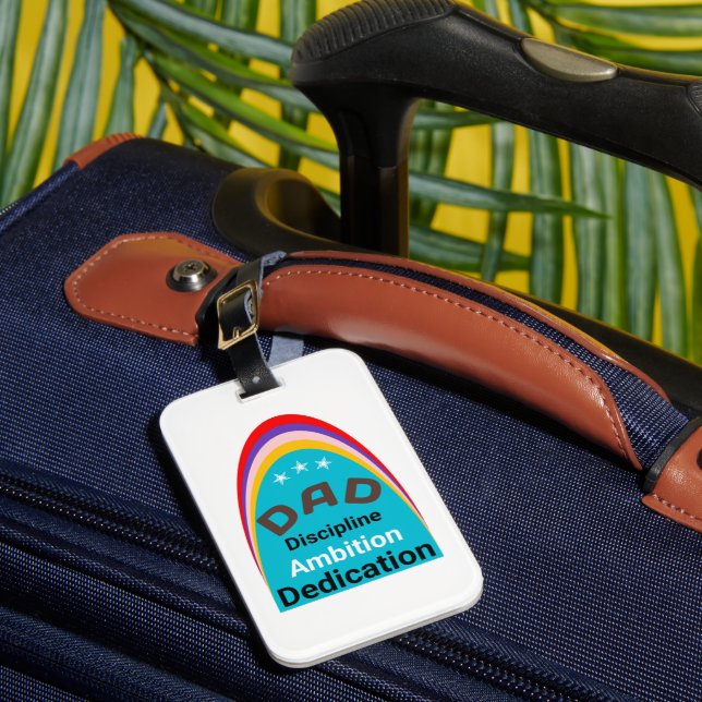 DAD gifts tee Luggage Tag (Front Insitu 1)