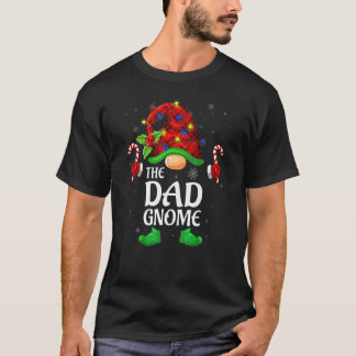 Dad Gnome Buffalo Red Plaid Matching Family Christ T-Shirt