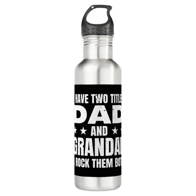 Dad Grandad 710 Ml Water Bottle (Front)