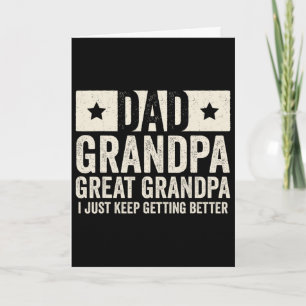 Dad Grandpa Great Grandpa Father&# s Day Shirt Fr Card