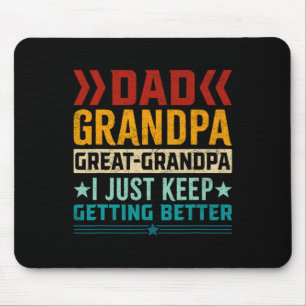 Dad Grandpa Great Grandpa Fathers Day Mouse Pad