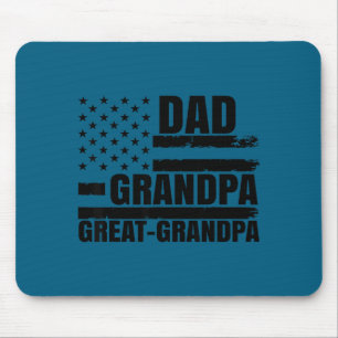 Dad Grandpa Great Grandpa Usa Design Mouse Pad