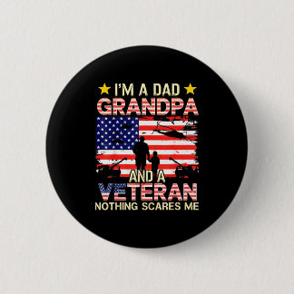 Dad grandpa veteran vietnam veteran vintage for 6 cm round badge