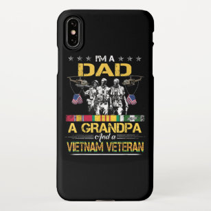 Dad Grandpa Vietnam Veteran Vintage Military iPhone XS Max Case