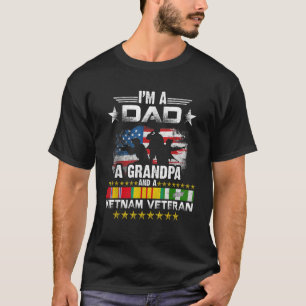 Dad Grandpa Vietnam Veteran Vintage  Military Men' T-Shirt