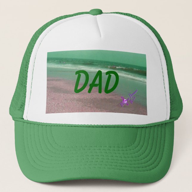 DAD Green Ocean Trucker Hat (Front)