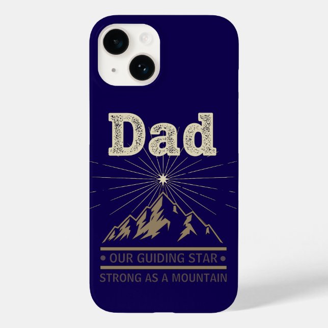Dad Guiding Star Mountain Case-Mate iPhone Case (Back)