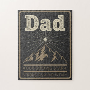 Dad Guiding Star Mountain Jigsaw Puzzle