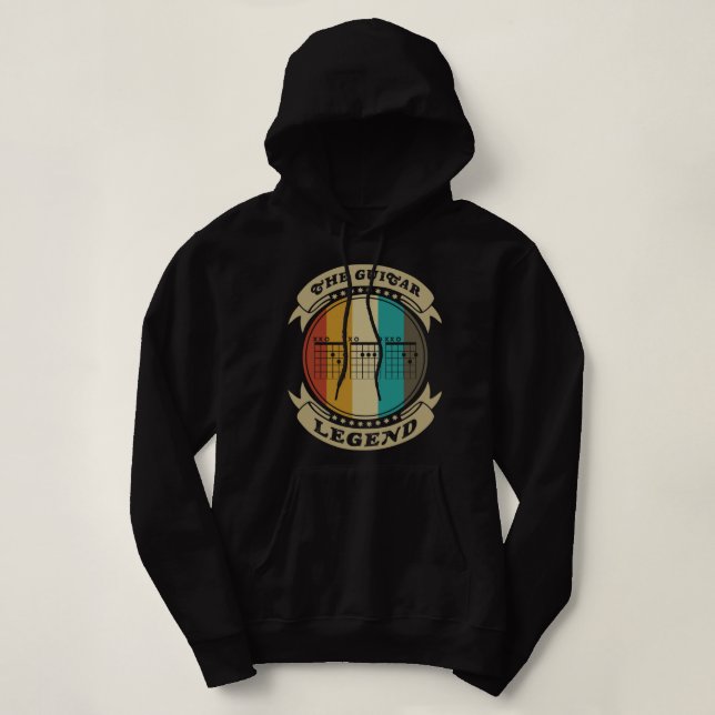 DAD Guitar Chords Hoodie (Design Front)