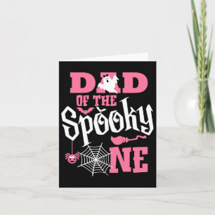 Dad Halloween 1st Birthday Matching Family Spooky  Card