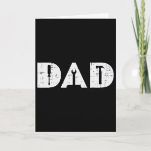 Dad Handy Tools Funny Fathers Day Mechanic Daddy P Card