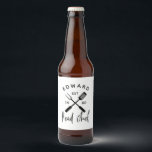 Dad head chef bbq grill Christmas birthday modern  Beer Bottle Label<br><div class="desc">Head chef bbq grill Christmas,  birthday,  Mothers or Fathers day Dad modern black and white design.</div>