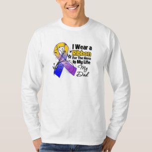 Dad Hero in My Life Bladder Cancer T-Shirt