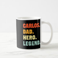 Dad Hero Legend Personalised Custom Name Fathers D