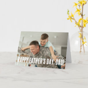Dad Hero Personalised Photo Father's Day Card