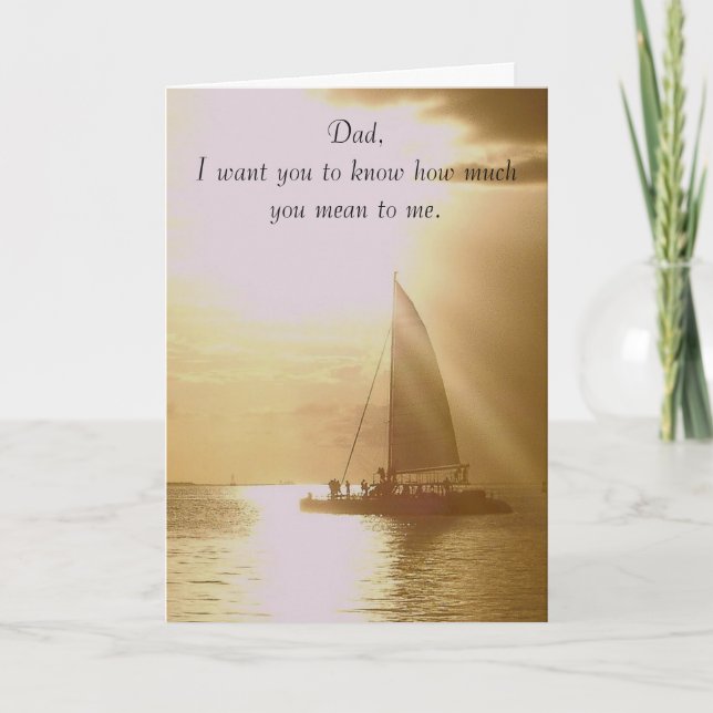 Dad, how much you mean to me ... card (Front)
