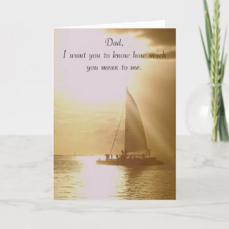 Dad, how much you mean to me ... card