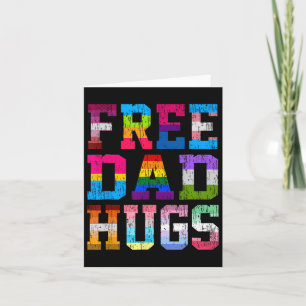 Dad Hugs For Pride Month Lgbt Fathers Day  Card