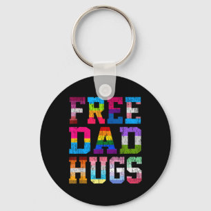 Dad Hugs For Pride Month Lgbt Fathers Day  Key Ring