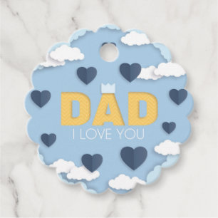 Dad I love you, father's day  Favour Tags