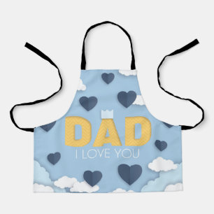 Dad I love you, father's day gift  Apron