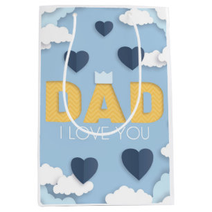 Dad I love you, father's day Medium Gift Bag