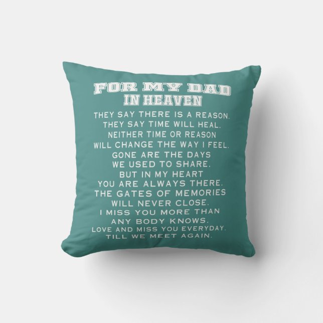 DAD IN HEAVEN CUSHION (Front)