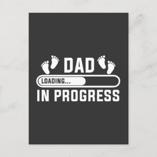 dad in progress First Time funny dad Postcard