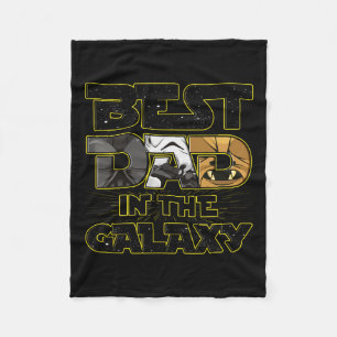 Dad In The Galaxy Fathers Day Space Boys Mens Husb Fleece Blanket
