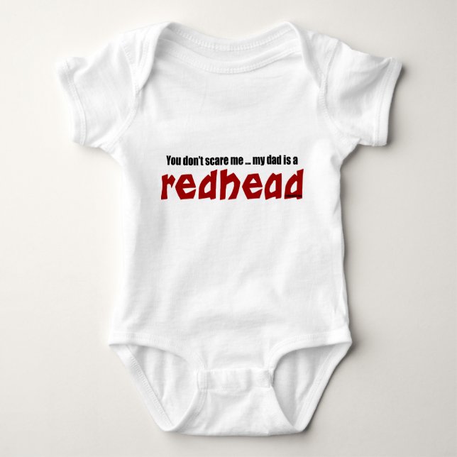 Dad is a Redhead Baby Bodysuit (Front)