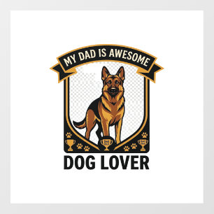 Dad Is Awesome Dog Lover German Shepherd Paws_1