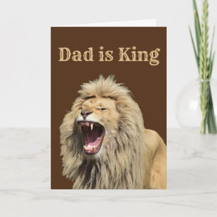 Dad is King Father’s Day Party Card