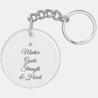 Dad Is Mentor, Guide, Strength & Heart Keychain