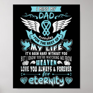 Dad Is My Guardian Angel Missing Memorial Day For Poster