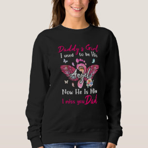 Dad Is My Guardian Angel Wings In Memory Of Daddy Sweatshirt