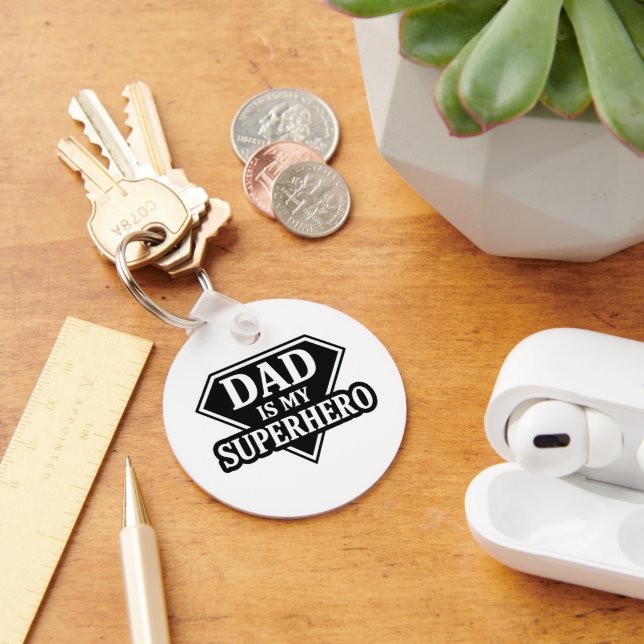 Dad is my superhero key ring (Desk)