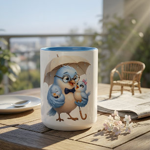 Dad Is The Shelter Coffee Mug Father's Day Bird