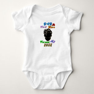Dad Jersey First Hero Forever My Rock Baby Bodysuit