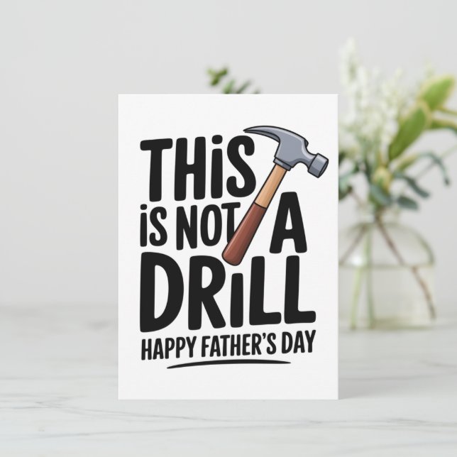 Dad Joke Card for Father's Day For Husband for Dad (Standing Front)